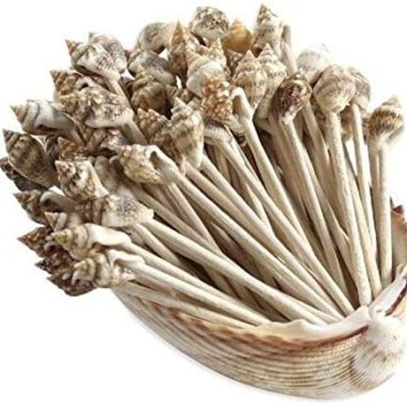 SeaShell Toothpicks Wedding Party Tiki Bar Decor - Picture 1 of 1